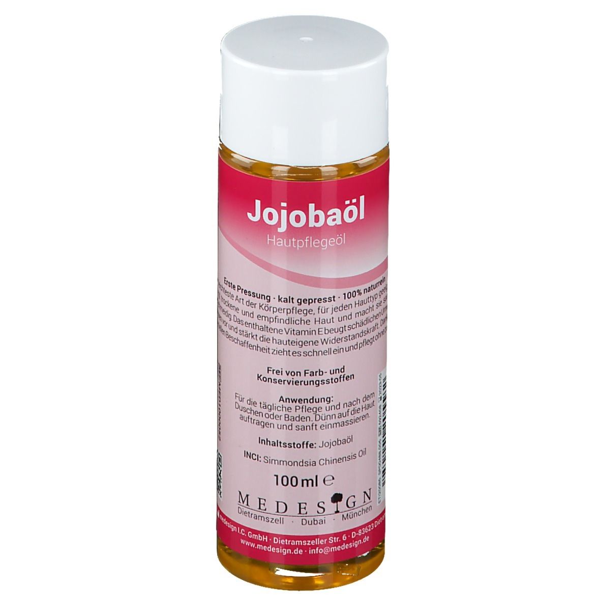 Jojoba ÖL 100% naturrein 100 ml Öl