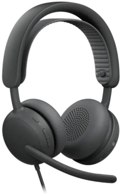 Logitech Zone Wired 2 Graphite UC Casque filaire USB-C pour plateformes UC avec ANC hybride adaptative, double micro IA et compatibilité Zoom, Google