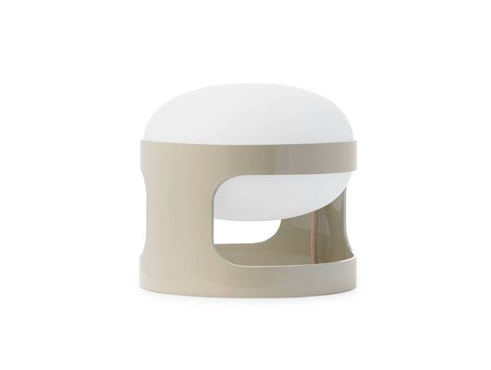 Kartell LED Tischlampe K28, alu / grau / zink, für Wohn- / Esszimmer, Kunststoff, Design, LED Tischlampe