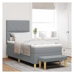 vidaXL, Boxspringbett, Boxspringbett (90 x 200 cm)