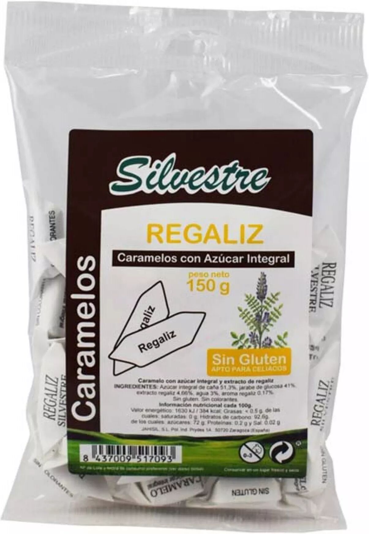 Silvestre Candies 150 g Licorice