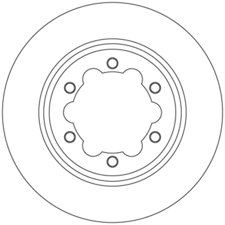 Bremsscheibe TRW SINGLE TRW DF6774S, 1 Stück