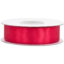 Creativery 18mm Satinband 25m Schleifenband Geschenkband Deko Stoffband Bänder Dunkelrot