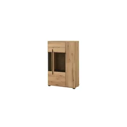 Vitrine  Caprioli , braun , Maße (cm): B: 90 H: 140