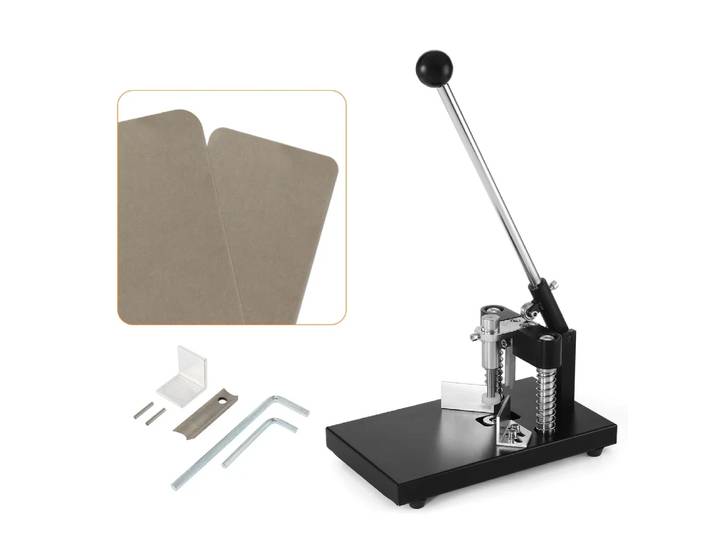 Machine manuelle de découpe d'angle en papier R6mm R10mm A3, Machine de découpe de filet de métal en acier, poinçon industriel de bureau