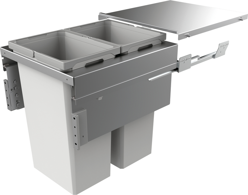 NABER 8012389 Abfallsammler COX CLAN 580/500-2 mit 70 Liter Volumen / für 50 cm Schrankbreite