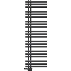 LuxeBath Badheizkörper Mittelanschluss 500x1600 mm Anthrazit mit Universal Anschlussgarnitur