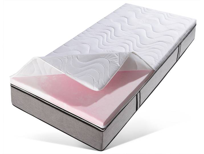 Topper BECO Micro Gel Soft , weiß, B:80cm H:8cm L:200cm, Gelschaum, Topper, Topper, von Kunden mit Sehr gut bewertet