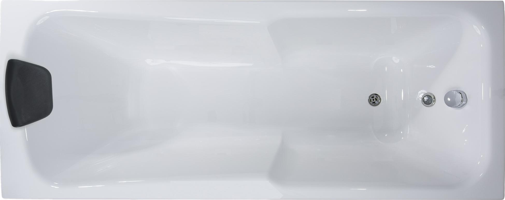 Basera Badewanne Bali 190 x 75 cm mit LED-Ambiente und Kopfstütze