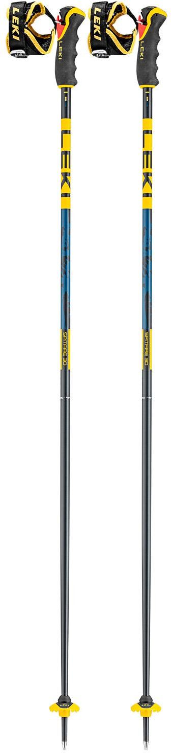 Leki  - Spitfire 3D Denimblue Aegeanblue Mustardye - 135 - Bâton