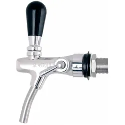 Ich-zapfe Zapfhahn, Bierzapfhahn, Schankhahn - 7 mm Ausführung, verchromt, Getränkespender Zubehör, Silber