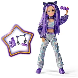 Simba K-POP Stage Yuna Ankleidepuppe 26 cm mit Mikrofon und Kopfhörern