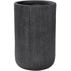BLUMENTOPF schwarz rund 30/30/49 cm Eantio