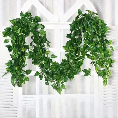 Inspire Essentials Artificial Ivy Leaf Garland Hanging Greenery Vine Decor For Home c 2m (1 String)