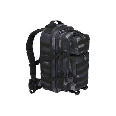 Rucksack BRANDIT "Brandit Herren Medium US Cooper Backpack", Gr. onesize, grau (digital night camo), Polyester, Rucksäcke Rucksack