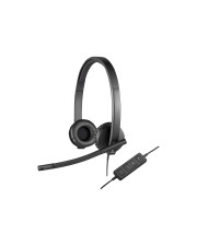 Logitech USB Headset Kopfhörer verkabelt H570e On-Ear (981-000575)