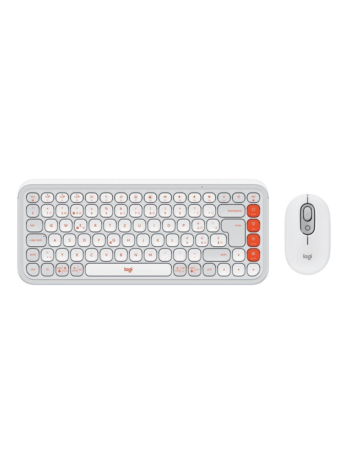 Logitech POP Icon Combo - Tastatur & Maus Set - Schweiz - Weiss