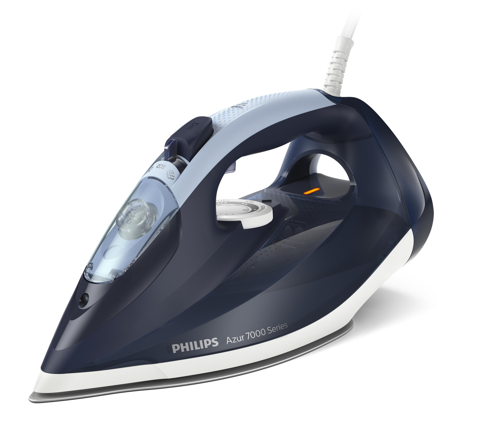 Philips 7000-serie DST7030/20 Stoomstrijkijzer met SteamGlide Plus zool, 2800 W, blauw