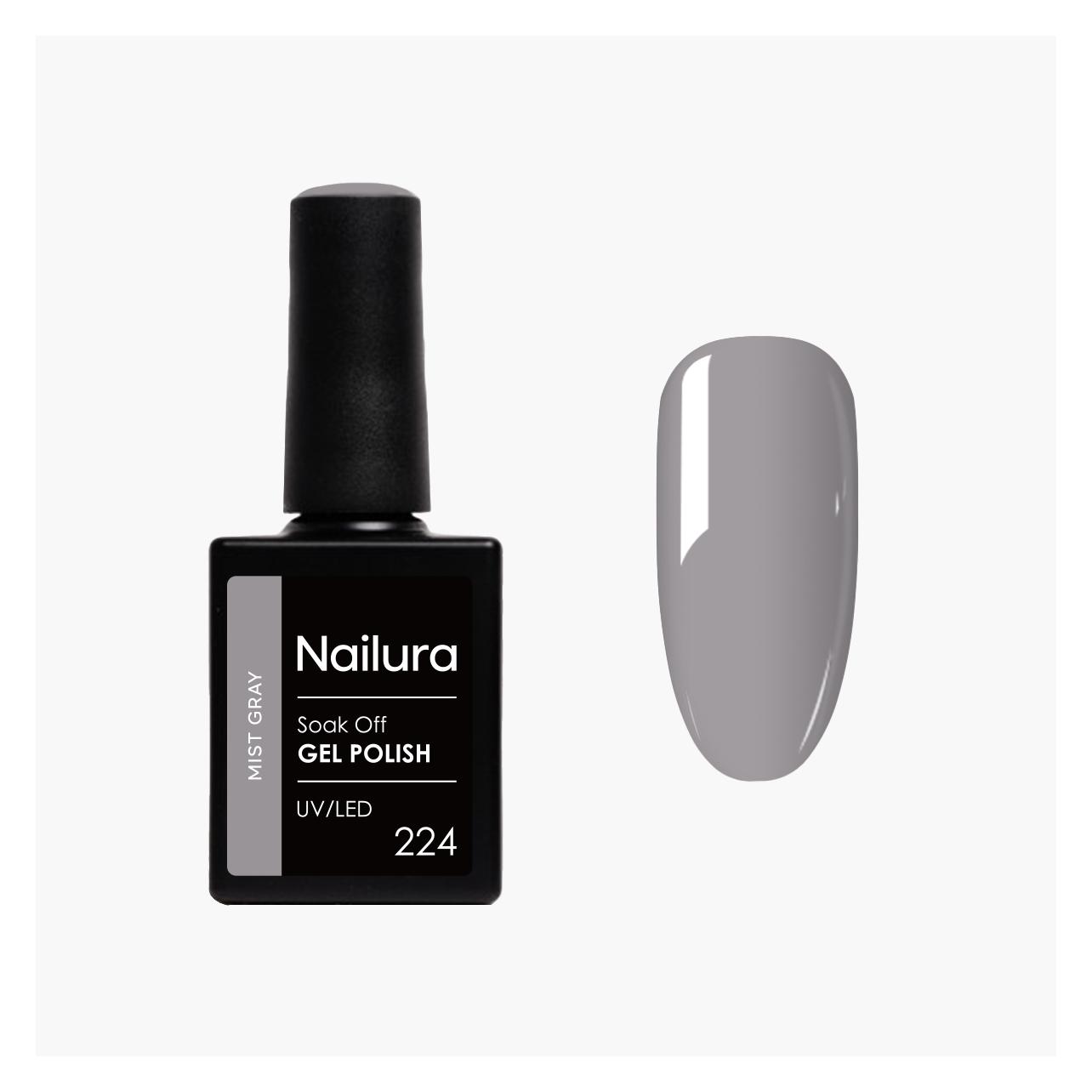 Nailura - Gel Polish 224 - Mist Gray - 10 ml (Mist Gray) (70243)