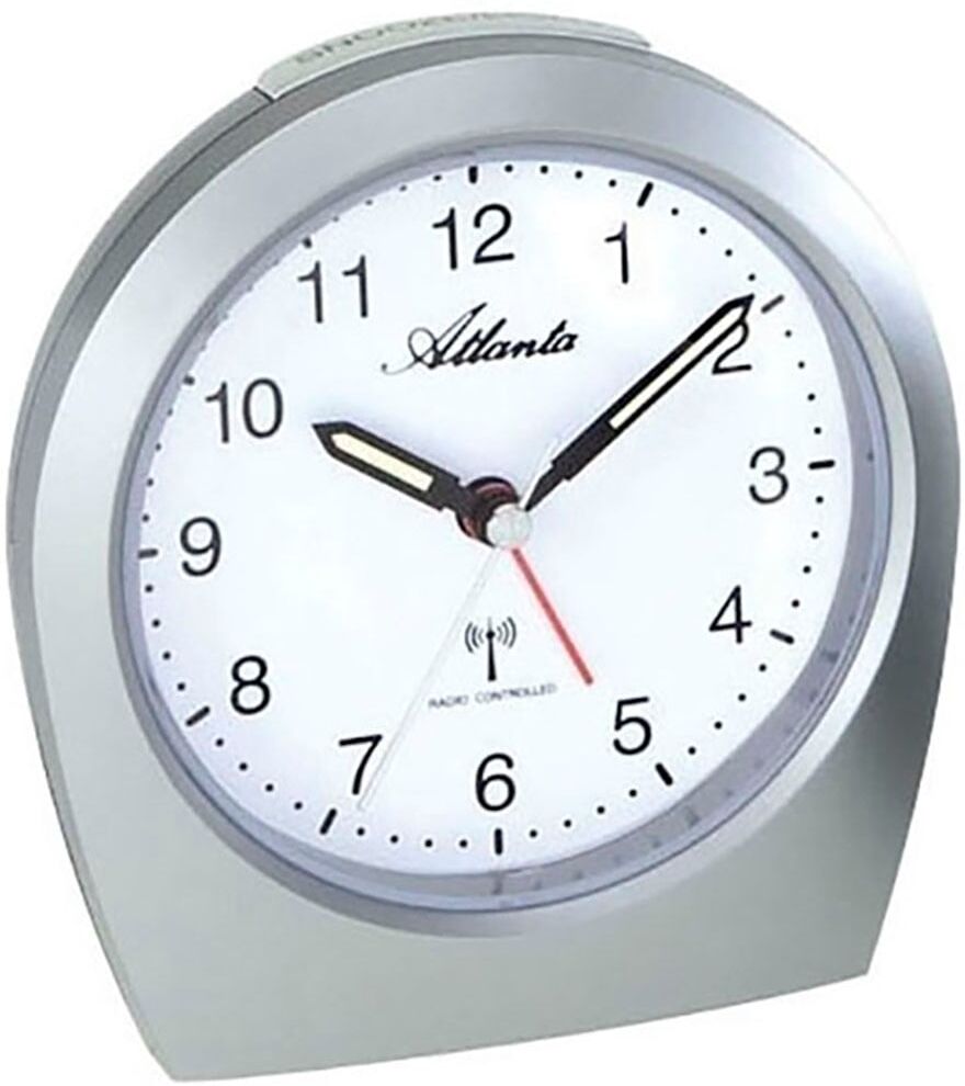 Funkwecker ATLANTA, silber (silberfarben), Wecker, Funkwecker