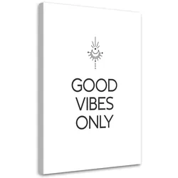WANDBILD inschrift good vibes