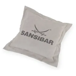 Flatterkissen SANSIBAR (BT 75x75 cm) - silber - BT 75x75 cm