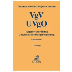 VgV - UVgO, Fachbücher von Martin Dieckmann, Jan Peter Scharf, Kersten Wagner-Cardenal
