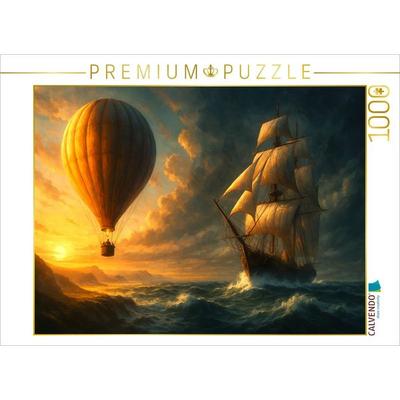 CALVENDO Puzzle Zu Luft und im Wasser | 1000 Teile Lege-Größe 64x48cm Foto-Puzzle für glückliche Stunden