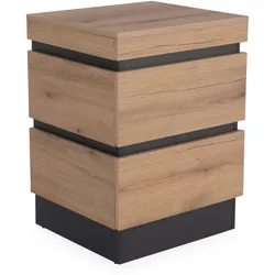 Nachtkonsole ASMUS (BHT 50x68x45 cm) - braun - BHT 50x68x45 cm