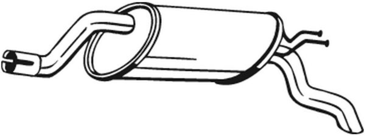 Bosal Silenziatore posteriore 148-097