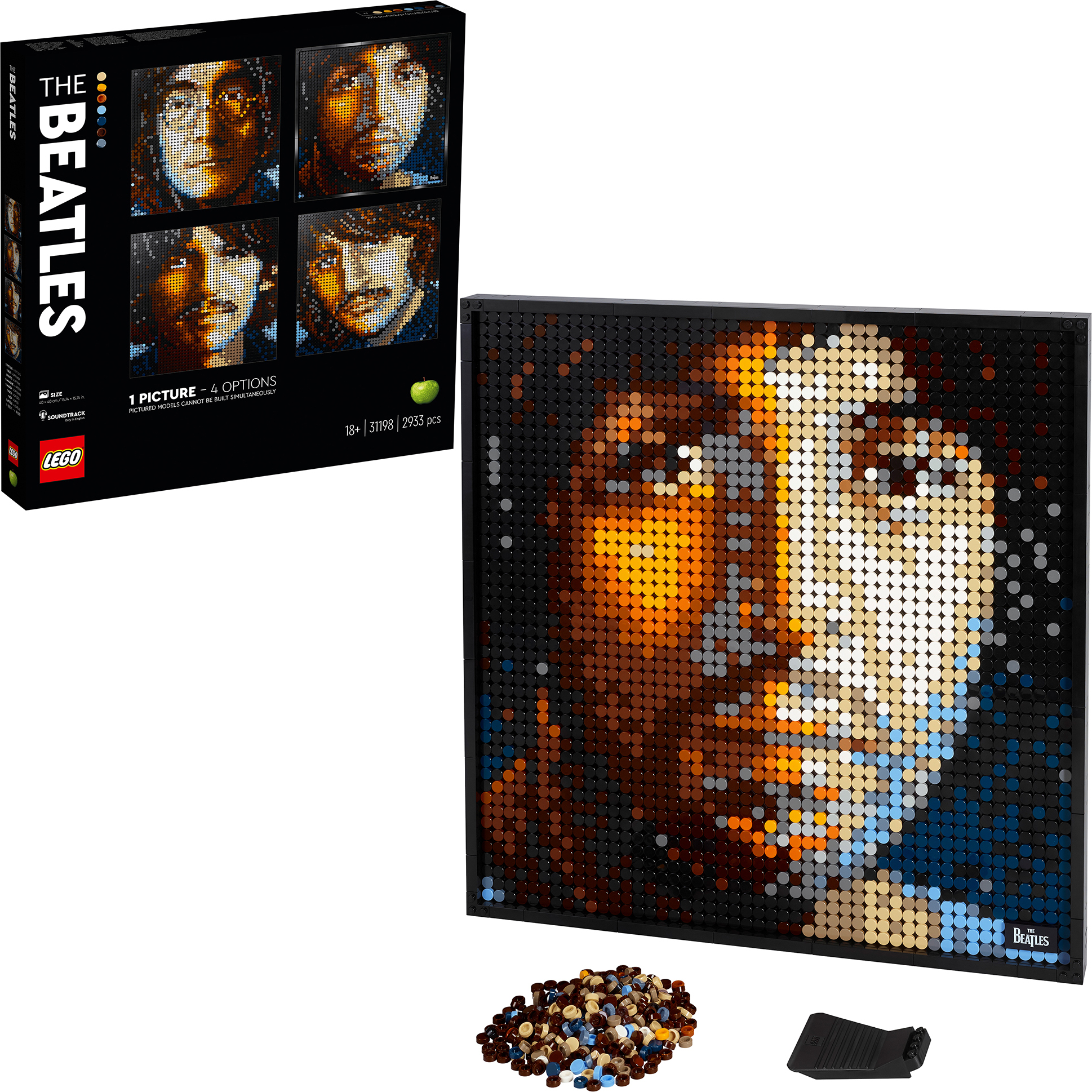LEGO 31198 Art The Beatles Set, Poster für Sammler, Wanddekoration, DIY Puzzle für Erwachsene
