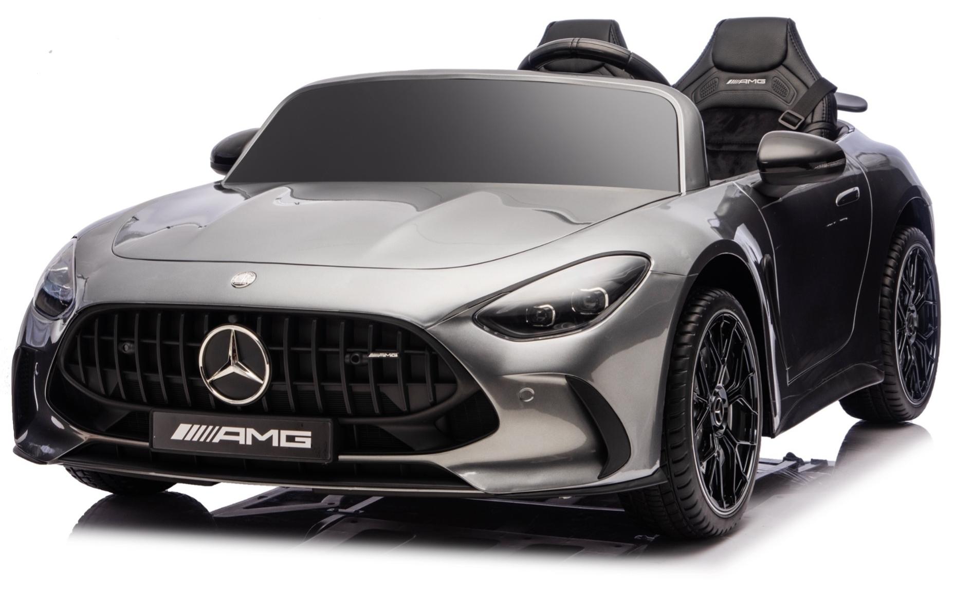 Mercedes AMG GT63 - Kinder Elektroauto 2-Sitzer - 24V - mit Fernbedienung - Grau