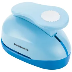 buttinette Jumbolocher XL "Kreis gewellt", 72 mm