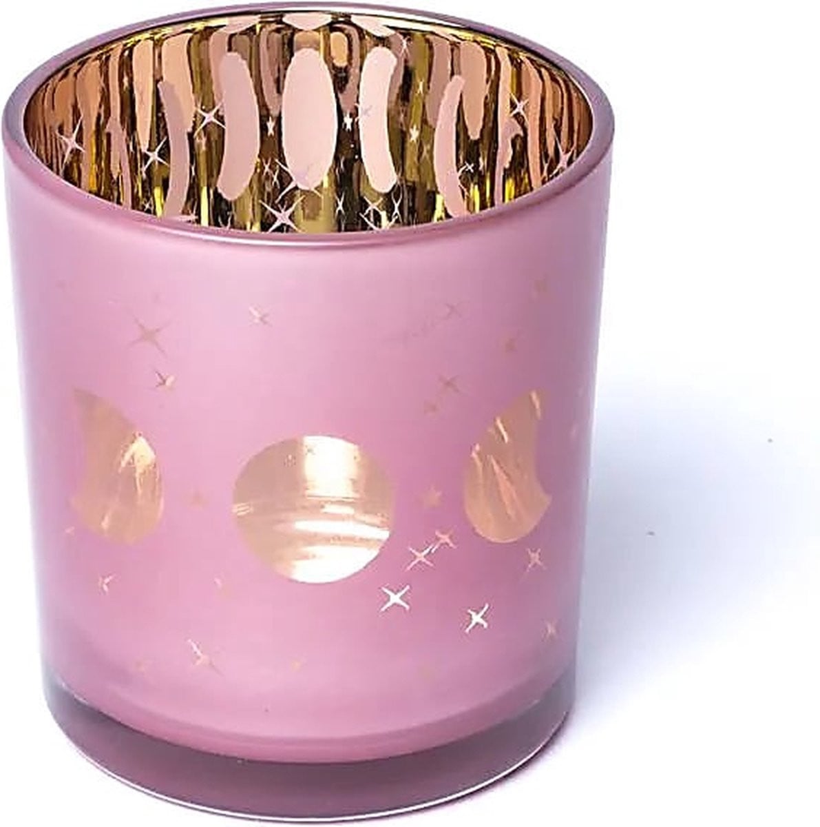 Phoenix Import Mani Bhadra Sfeerlicht Maanfasen Tealight Votive 7,3 x 8 cm