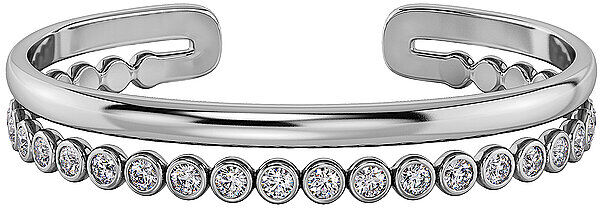 EDBLAD Armreif GRACE steel  silber   S S