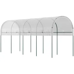Outsunny - Tomatengewächshaus - 400L x 120B x 170H cm - weiß
