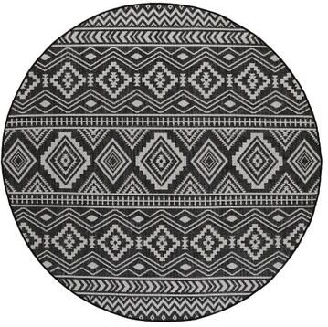 Beverly Rug Black White Boho Moroccan Indoor Outdoor Area Rug for Patio, Deck, Porch