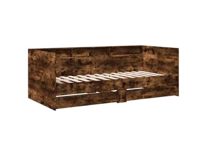 KTHLBRH Daybed mit Schublade Eiche Rauchholz Engineered Multifunktionales Design, 110 kg Kapazität, einfache Reinigung, geeignet für Wohnzimmer und Schlafzimmer