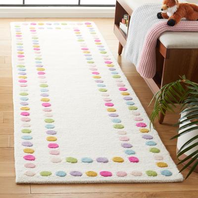 SAFAVIEH Handmade Kids Diva Dots Wool Rug