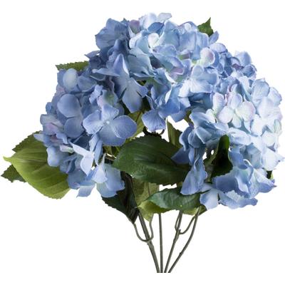 Kunstblume BOTANIC-HAUS "Hortensienbusch", blau (antikblau), B:30cm H:45cm T:30cm Ø:30cm, Kunststoff, Kunstpflanzen