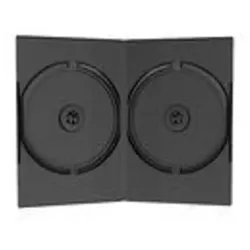 MediaRange 2er DVD / CD Hüllen, 14 mm, schwarz, 100 Stück