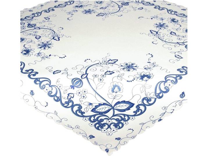 Mitteldecke DELINDO LIFESTYLE ZWIEBELMUSTER Gr. 1, weiß, B:80cm L:80cm, Polyester, Tischdecken, Mitteldecke, Glattes Gewebe, bedruckt