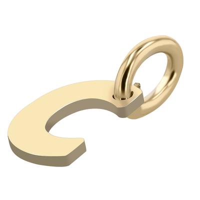 Buchstabenanhänger ADELIA´S "Anhänger – Buchstabe N Buchstabenanhänger aus 375 Gold", gold, Schmuckanhänger, Damen, Gelbgold 375, Ein kleines Geschenk mit großer Wirkung