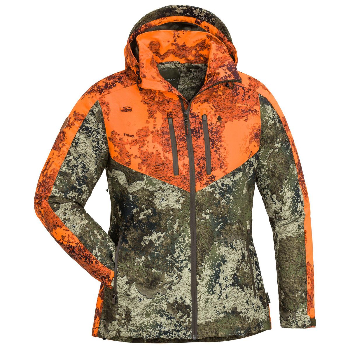 Pinewood Furudal Active 2L Camou Women Jacket strata/strata blaze (910) M 1-36800910006