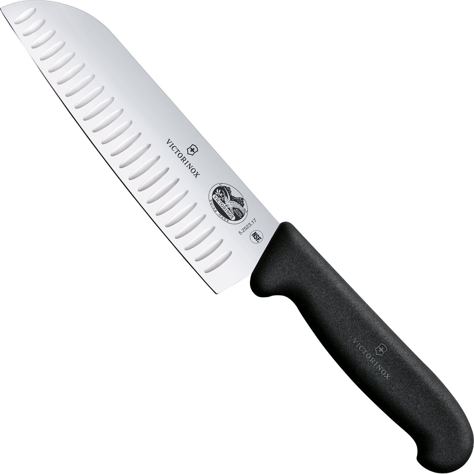 Nóż santoku Victorinox Fibrox, 5.2523.17, 17 cm