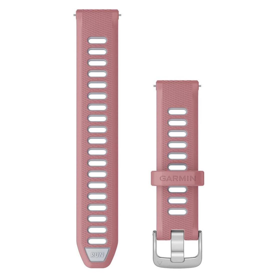 Garmin Accy,Replacement Band, Forerunner 265S, Light RožinÄ- (18 mm, Echtleder, Silicone) (010-11251-A5)
