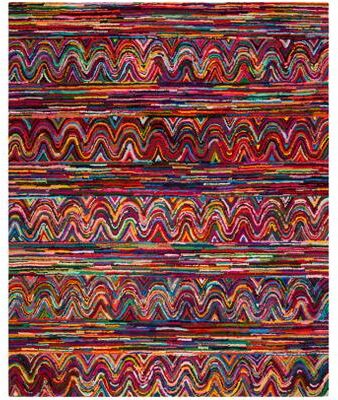 SAFAVIEH Handmade Nantucket Anastasiya Contemporary Cotton Rug
