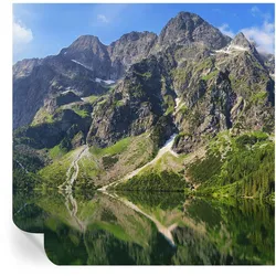 FOTOTAPETE 250x250 cm - Malerische Berge