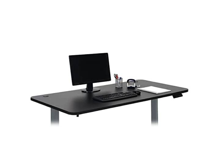 Mendler Tischplatte HWC-D40 für Schreibtische 160x80cm - schwarz