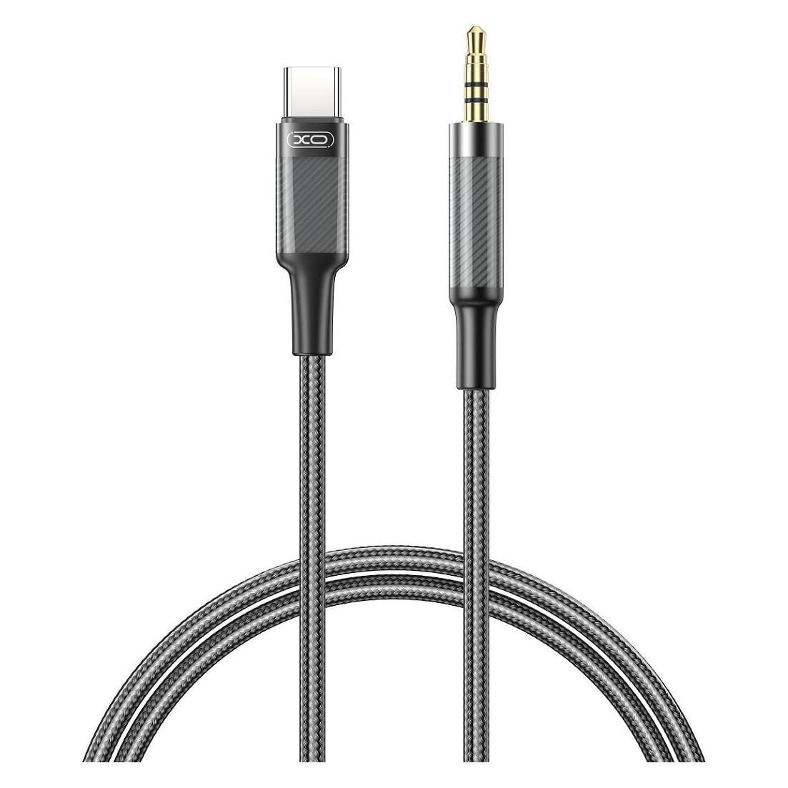 xO Kabel Audio NB-R279B USB-C - Klinke 3,5mm 1,0m schwarz (1 m, AUX Kabel) (52269336)